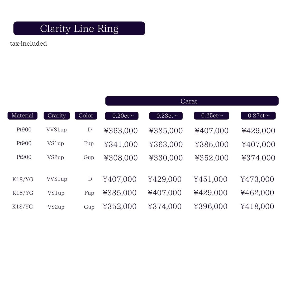Engagement Ring<br>クラリティーラインリング